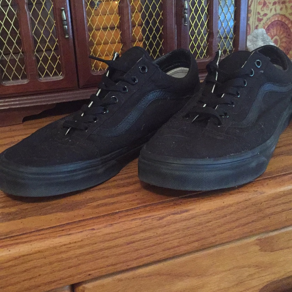 Vans all black lace up